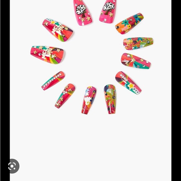 Shae Anthony She This Press On Nails Forever 21 Coffin NWT BLM Melanin 4C Queen - Picture 6 of 9